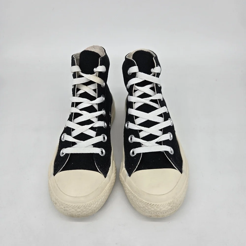 Comme des Garcons x Converse Chuck Taylor All Star Hi Black Shoes Women's Size 6